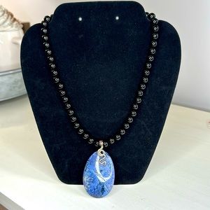 Jay King Necklace Turquoise Oval Pendants